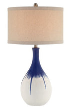 COBALT CERAMIC TABLE LAMP