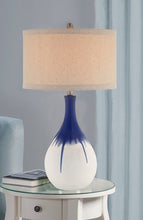 COBALT CERAMIC TABLE LAMP