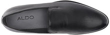 ALDO MEN'S GOLSTON SLIP-ON LOAFER, BLACK LEATHER, 12 D US