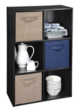 CLOSETMAID 1574 CUBEICALS 6 CUBE ORGANIZER, BLACK