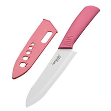 Dimart Sharp Razor Edge Fruit & Vegetable Ceramic Knife Kitchen Cutting Tools (4",Pink)