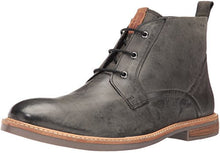 BEN SHERMAN MEN'S LUKE DISTRESSED CHUKKA BOOT, BLACK, 7 M US