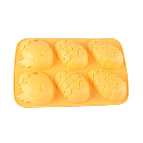 Yunko Easter Egg Bunny Chicks Silicone Cake Baking Mold Cake Pan Muffin Cups Handmade Soap Moulds DIY Tool