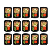 FRESHWARE 15-PACK 1 COMPARTMENT BENTO LUNCH BOXES WITH LIDS - STACKABLE, REUSABLE, MICROWAVE, DISHWASHER & FREEZER SAFE - MEAL PREP, PORTION CONTROL, 21 DAY FIX & FOOD STORAGE CONTAINERS (28OZ)