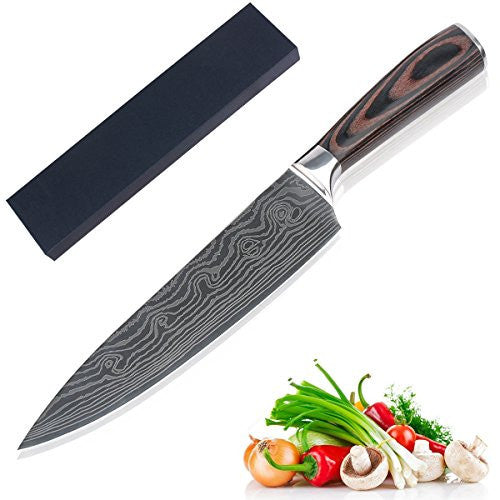 Professional Kitchen Knives Set with Knife Gift Case Sharp Chef