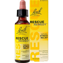 BACH RESCUE REMEDY ORIGINAL NATURAL STRESS RELIEF FLOWER ESSENCE, DROPPER, 20 ML
