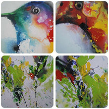 ARTLAND MODERN 100% HAND PAINTED FRAMED WALL ART "COLORFUL BIRDS" 3-PIECE ANIMAL OIL PAINTING ON CANVAS FOR LIVING ROOM ARTWORK FOR WALL DECOR HOME DECORATION 28X42 INCHES